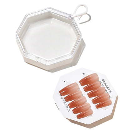 Suspendable octagonal press on nails storage box wholesale