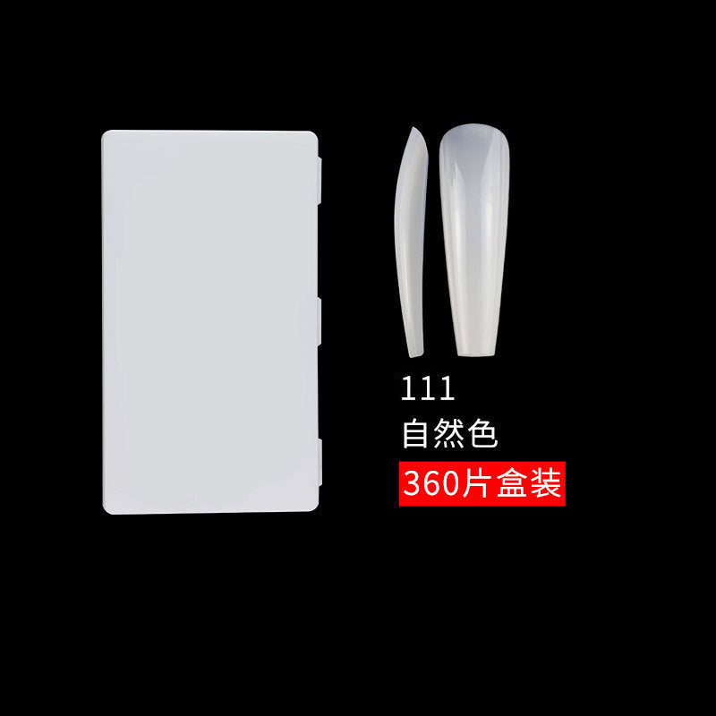 透明穿戴甲 單片 XL 360片 盒裝 輕薄 全貼 芭蕾形 延長 水滴甲片 (MOQ=3)