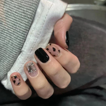 Press on  nail piece Sweet fairy nail piece Cute girl pure desire blush nail ice through new fake nails｜365nails