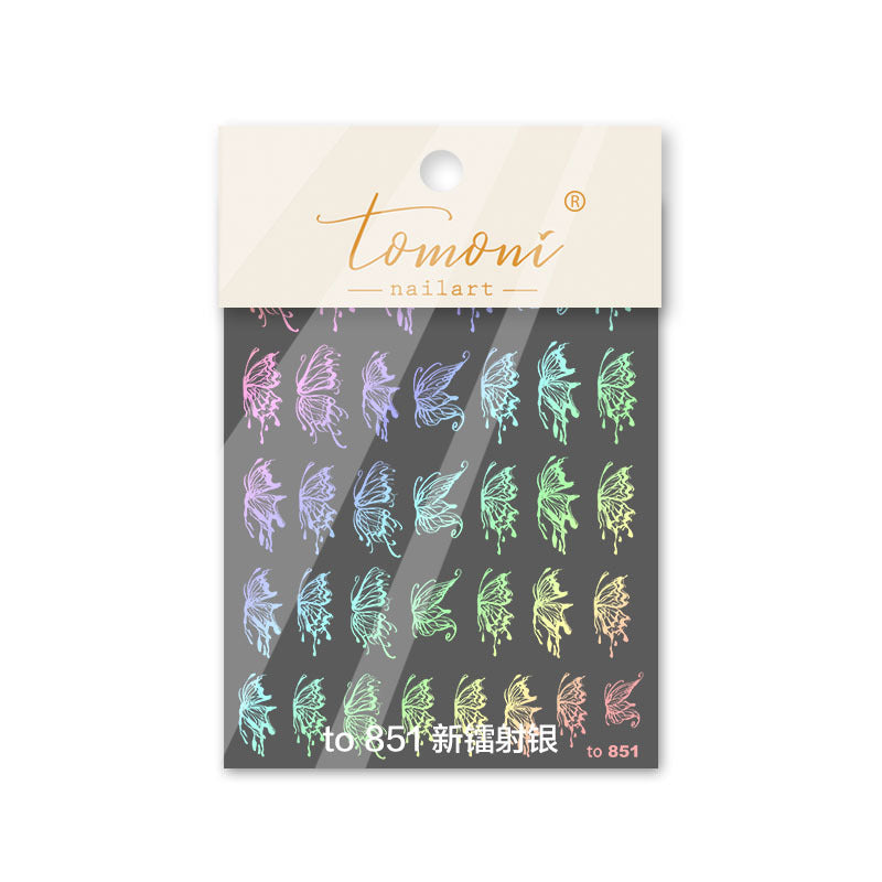 365nails: "metallic star & holographic rose mix" – Nail Art Stickers