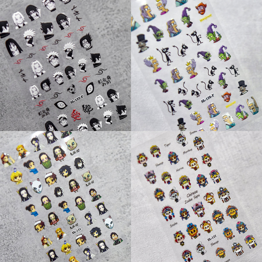 365nails: "Disenchantment Cartoon Character" – nail art stickers
