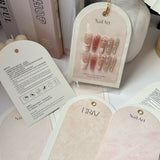 Double‑Layer Arch Nail Display Card – Premium INS‑Style Background Card for Press‑On Nails