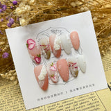 Collection Abstract Nail Art Sticker False Nail Detachable Finished Product Phototherapy Pure handmade press on nails Wear | 365nails