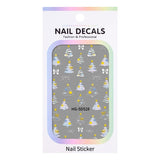 Original Christmas tree manicure sticker 5D relief three-dimensional happy Christmas elements DIY nail sticker HG model