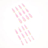 Uñas postizas estilo pastoral, uñas postizas con espejo cruzado, suministro directo, producto de parche para uñas | 365nails