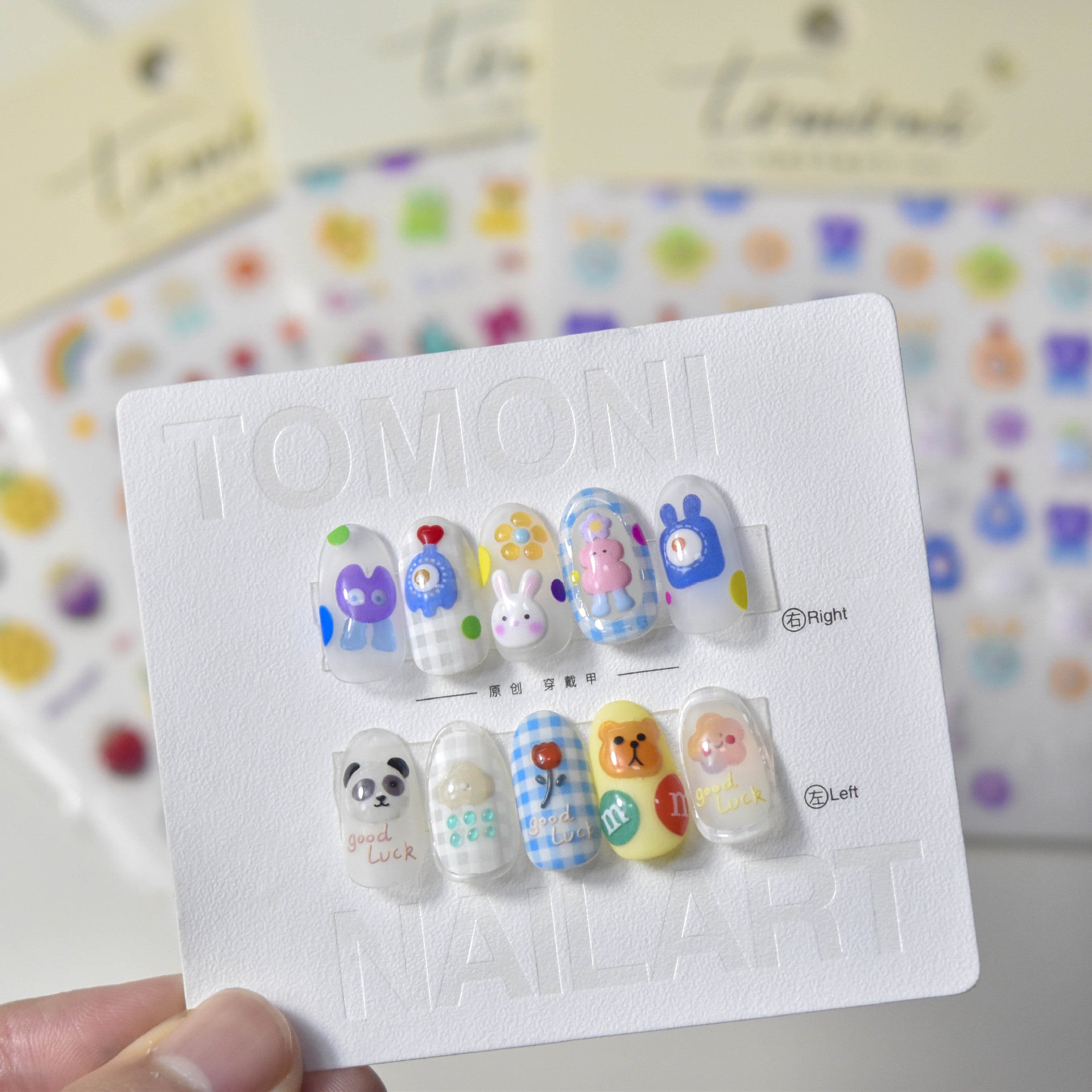 365nails: "Cute Jelly Bunny Monster" – nail art stickers