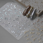 Musical Note Collection: "Rose Gold Melody" – 3D Crystal Nail Sticker