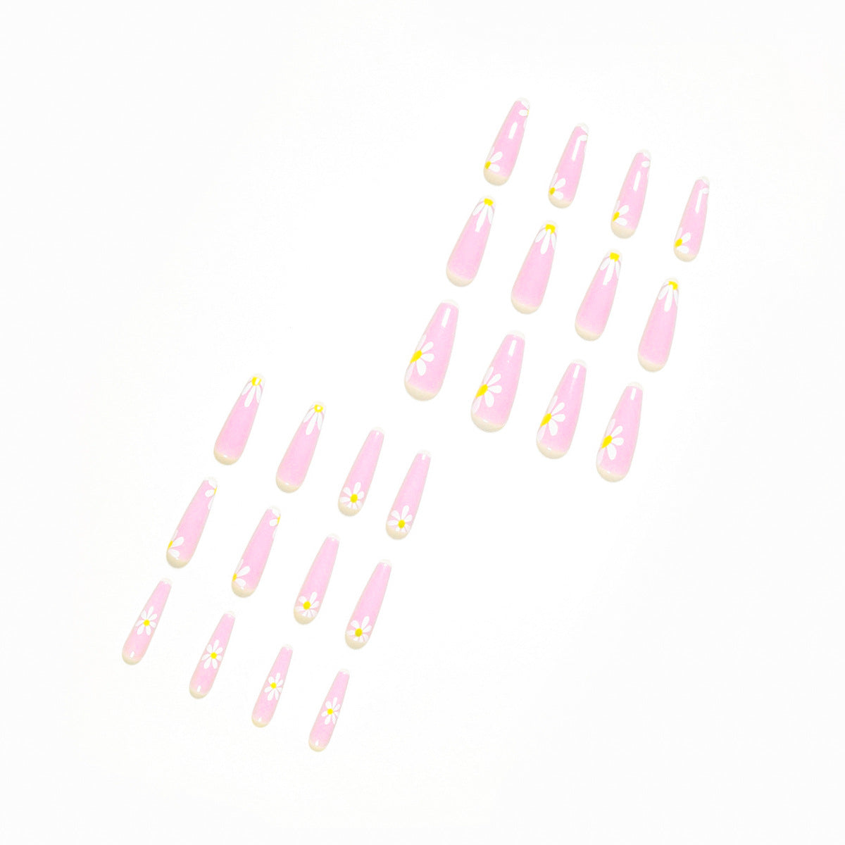 Uñas postizas estilo pastoral, uñas postizas con espejo cruzado, suministro directo, producto de parche para uñas | 365nails