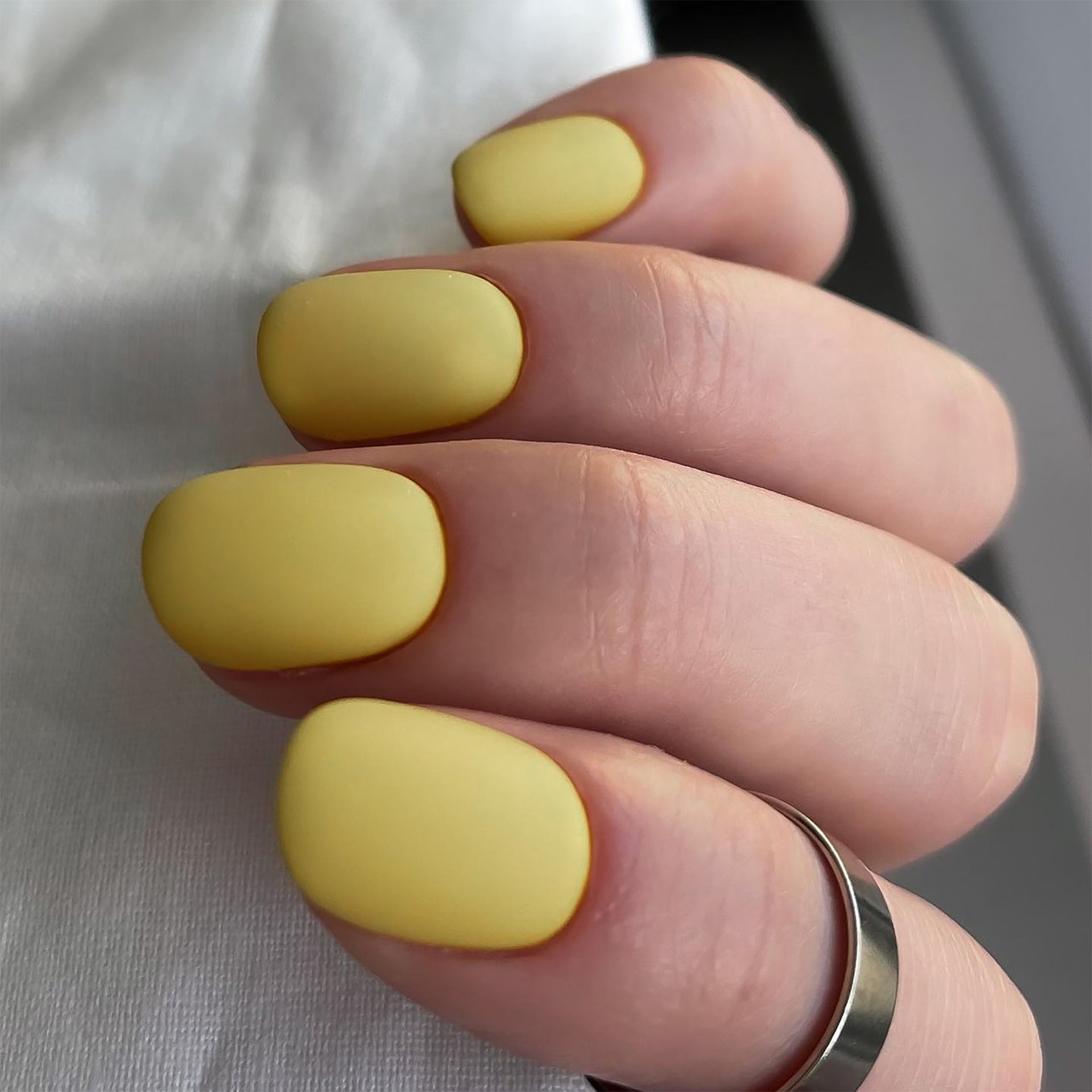 磨砂可拆式單色方形穿戴甲｜365nails