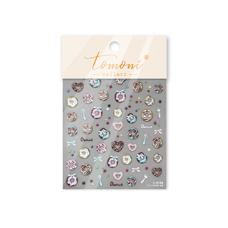 3D Cake Party – Sweet Dessert Nail Art Stickers