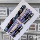 Extra Long 5.5cm Water Pipe Press-On Nails | Handmade Collection | Round Shape