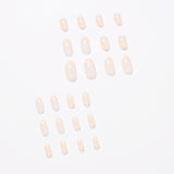 French False nail white orange color scheme press-on nails Art Finished Fake Nail Nail Patch Nail Patch Nail Patch Nail Patch｜365nails