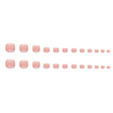 Uñas francesas blancas simples de color rosa claro, uñas postizas, uñas postizas, uñas de niña delicada, lindas uñas de los pies a presión, uñas | 365nails