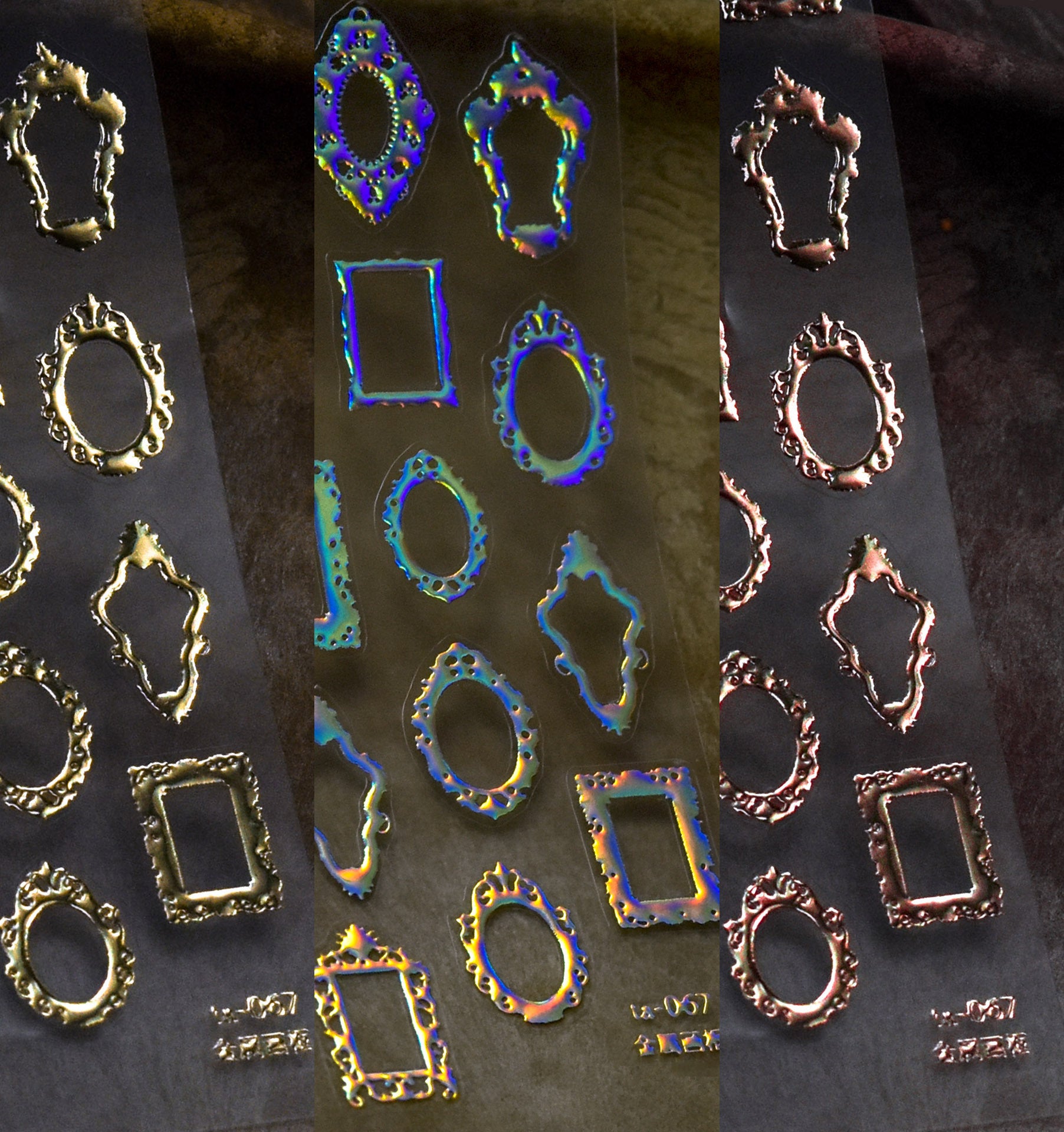 365nails: "Borda Holográfica" – Adesivos para Unhas