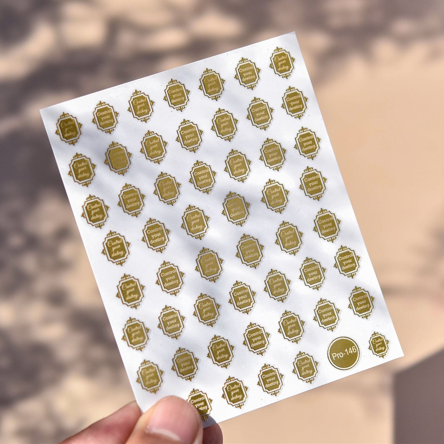 365nails: "Metallic Gold Rose" – nail art stickers