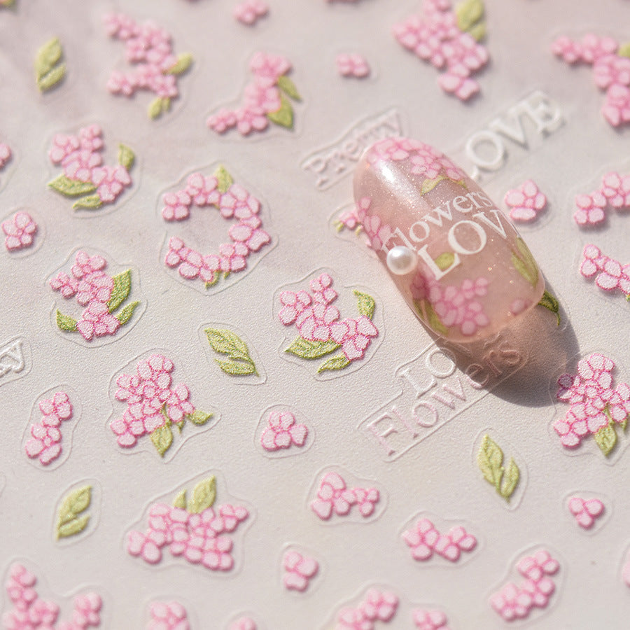 櫻花小枝 — 浪漫花卉美甲組