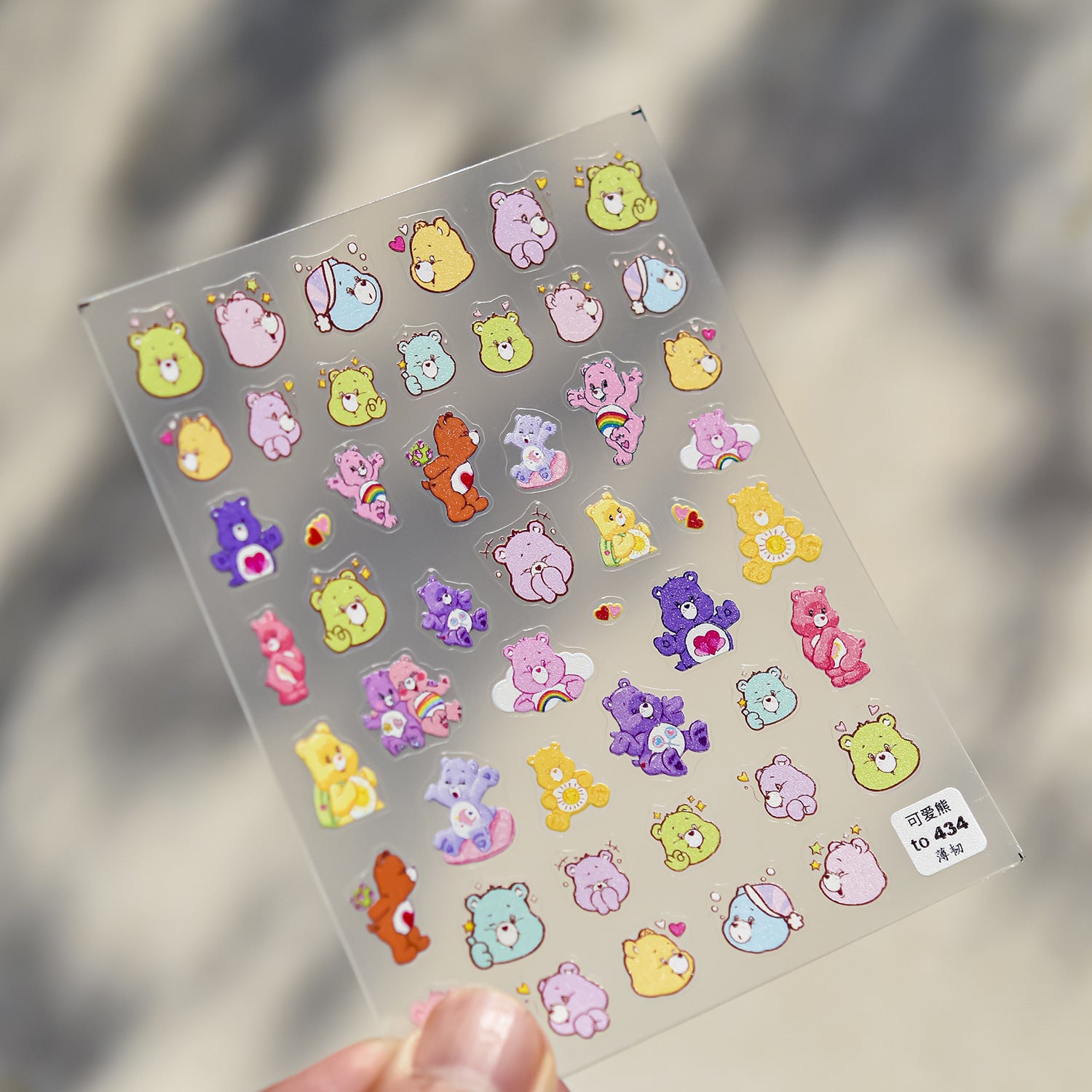 Moschino Big Head Teddy Bear: "Luxury Teddy Crew" – 5D Embossed Nail Sticker