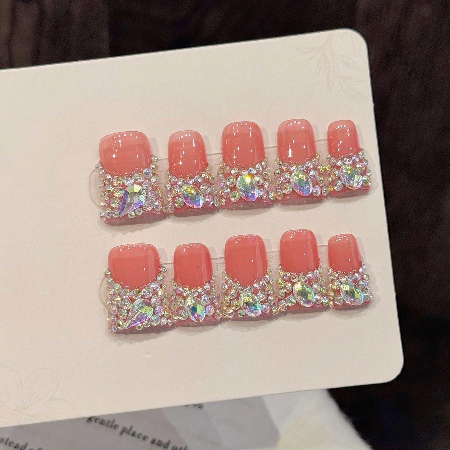 Festive Cute Glitter Christmas Press On Nails
