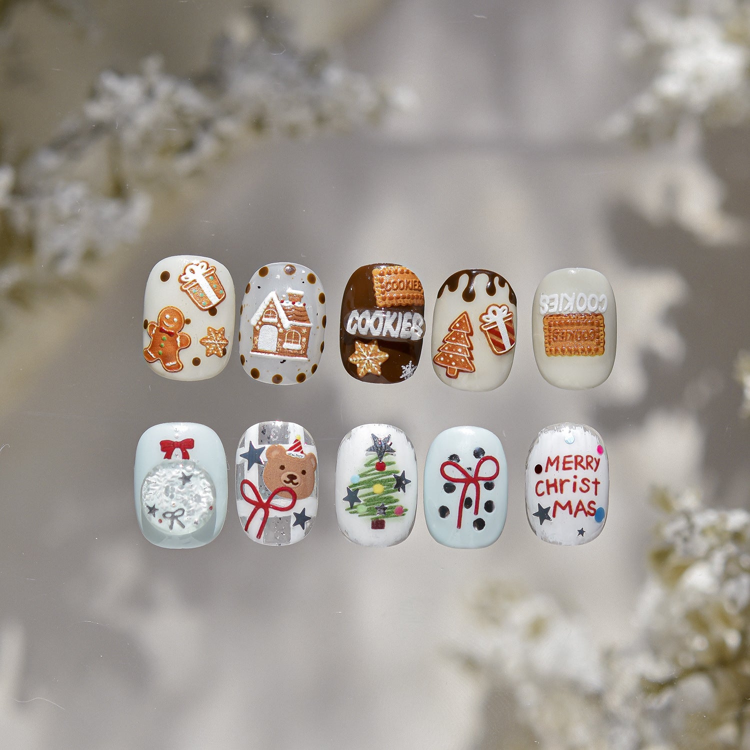 365nails: "Christmas Gingerbread" – Nail Art Stickers