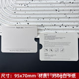 Artistic White Display Cards for Press On Nail Presentation (MOQ=50)