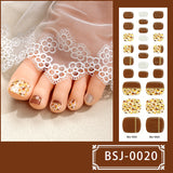 Semi-Cured Gel Nail Strips Korean Japanese Toe Art Style (MOQ=3)