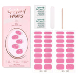 Semi-Cured Gel Nail Strips Pure Solid Glitter Glossy Design (MOQ=3)