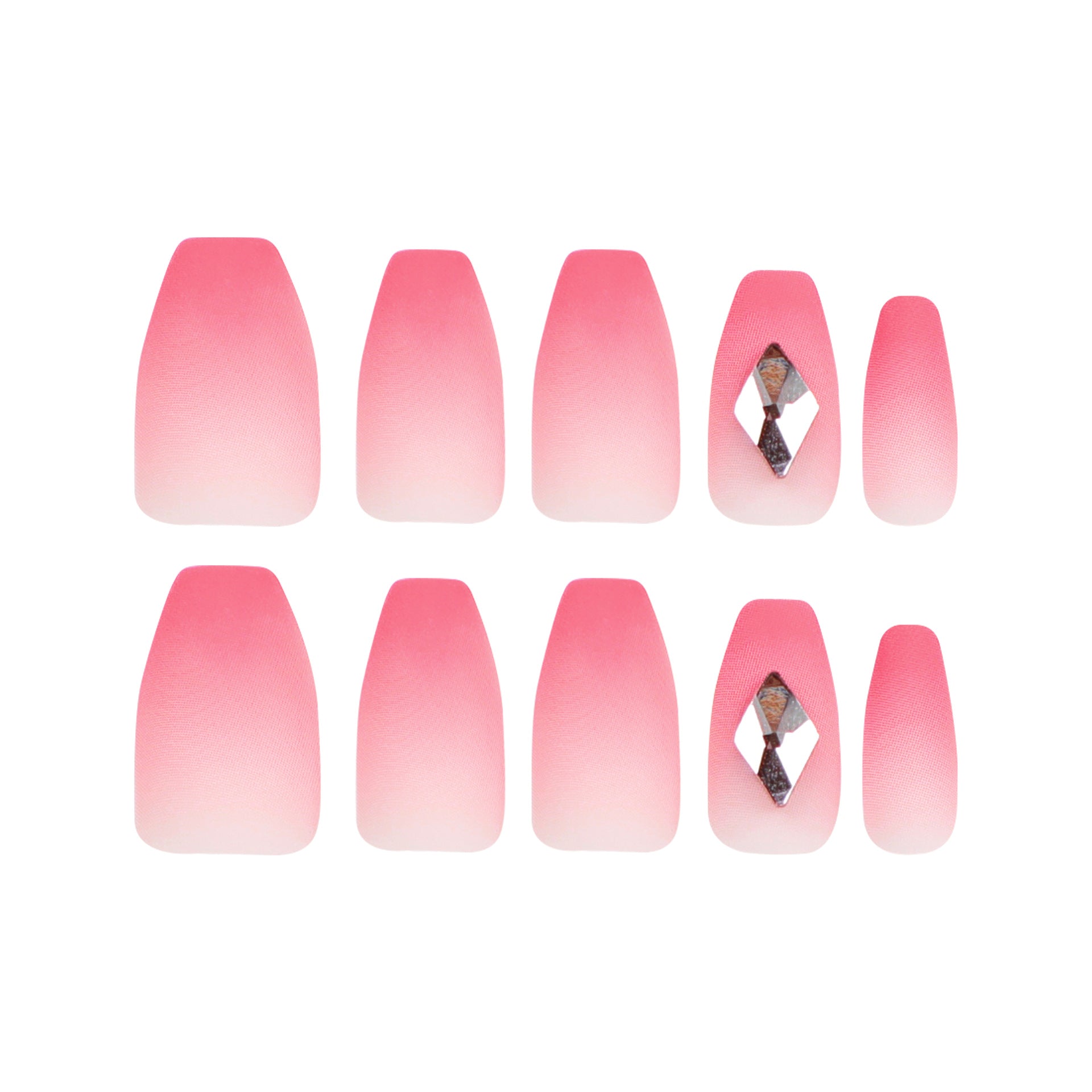 Simple Wear Nail False Nail Short Blush Nail Art Nail Patch Nail Patch Diamond Wear Nail Patch｜365nails