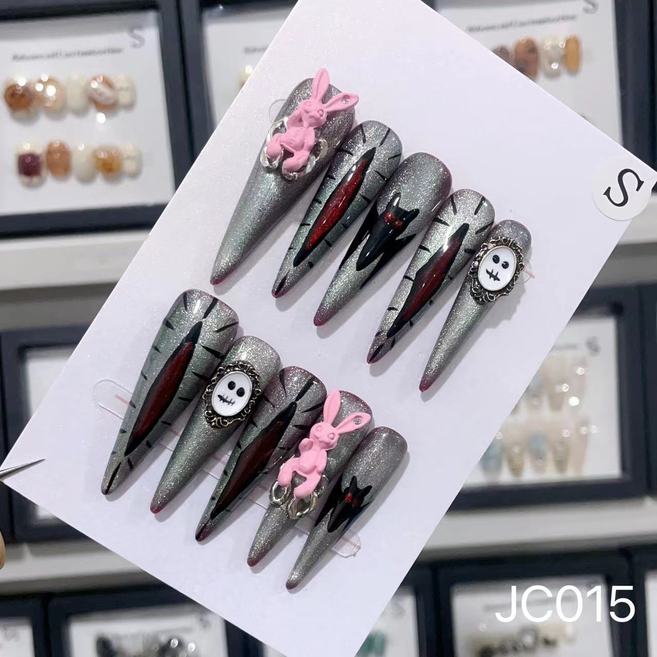 Extra Long 5.5cm Stiletto Press-On Nails Collection | Dozens of Styles | Reusable & Ready to Wear