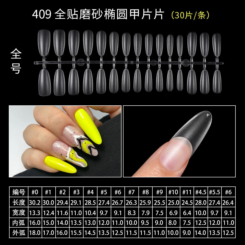 365nails 20-Shape Full-Matte Nail Tips | Professional Salon Extension Set (YS-191 to YS-266)