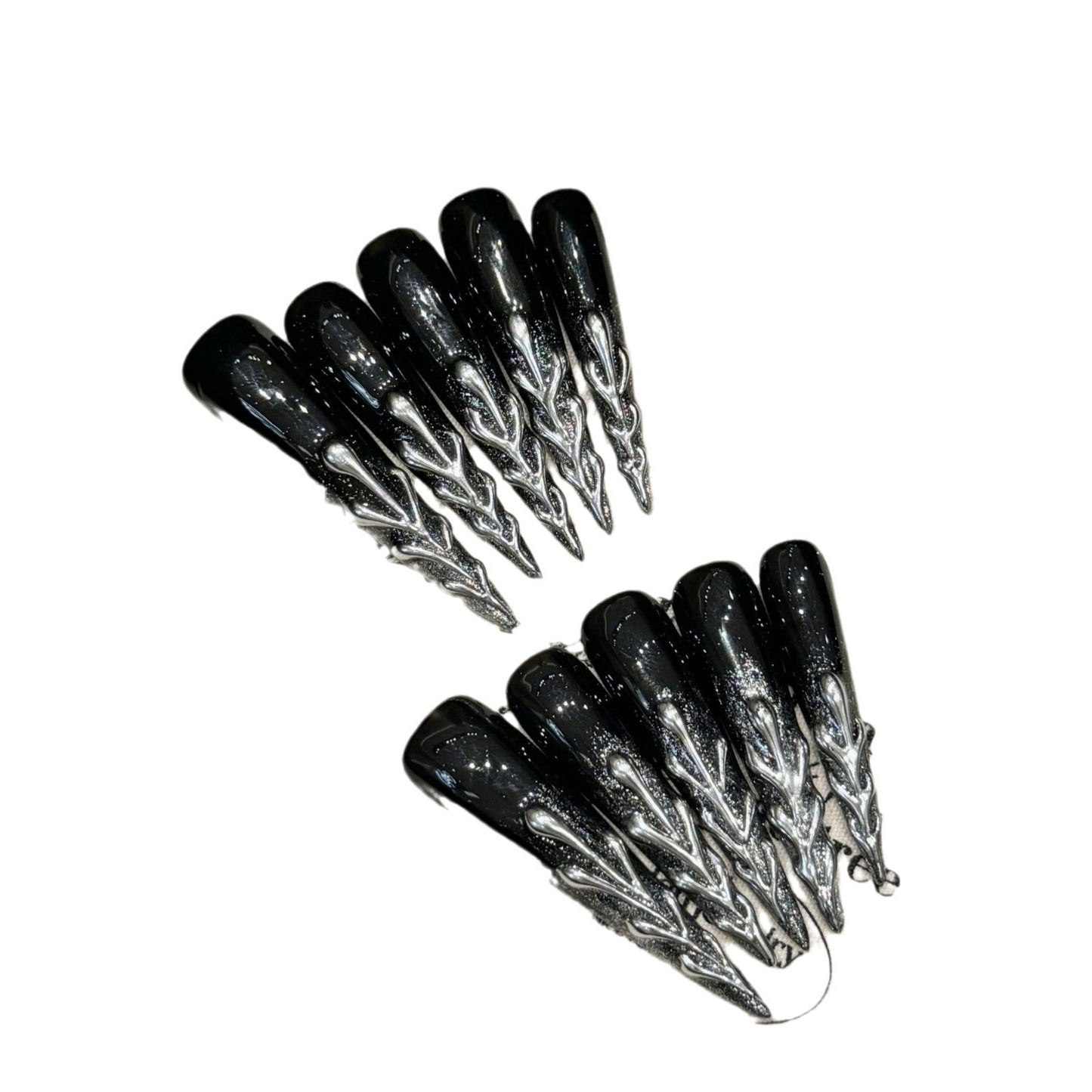 Pure Handmade Advanced Sense Dark Long Tip Wearable Beauty Factory | 365nails