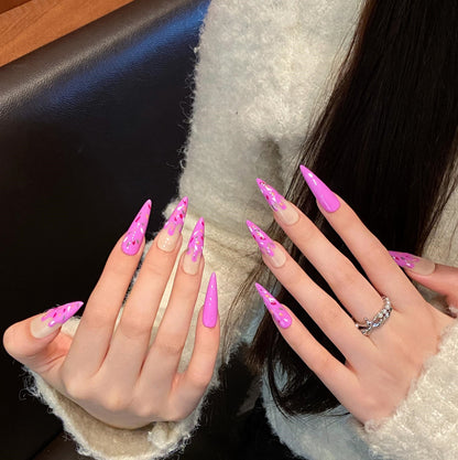Pure handmade press on nails   nail art fake nails beauty | 365nails