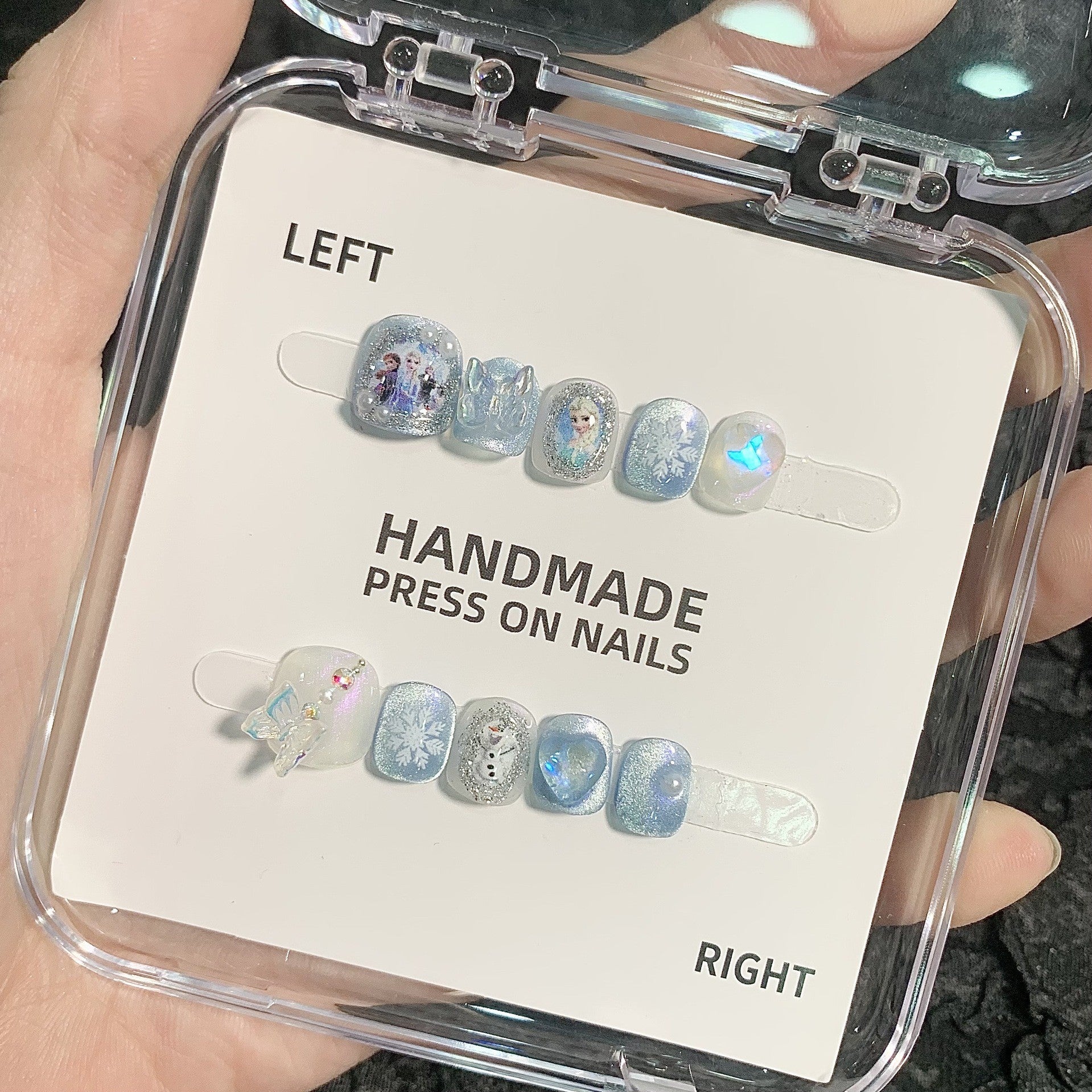可愛迷你卡通兒童穿戴甲綜合盒