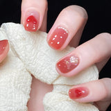 Uñas postizas Rock Sugar Bear, lindas, terminadas, con prensa, de fábrica, con alfiler, removibles | 365nails