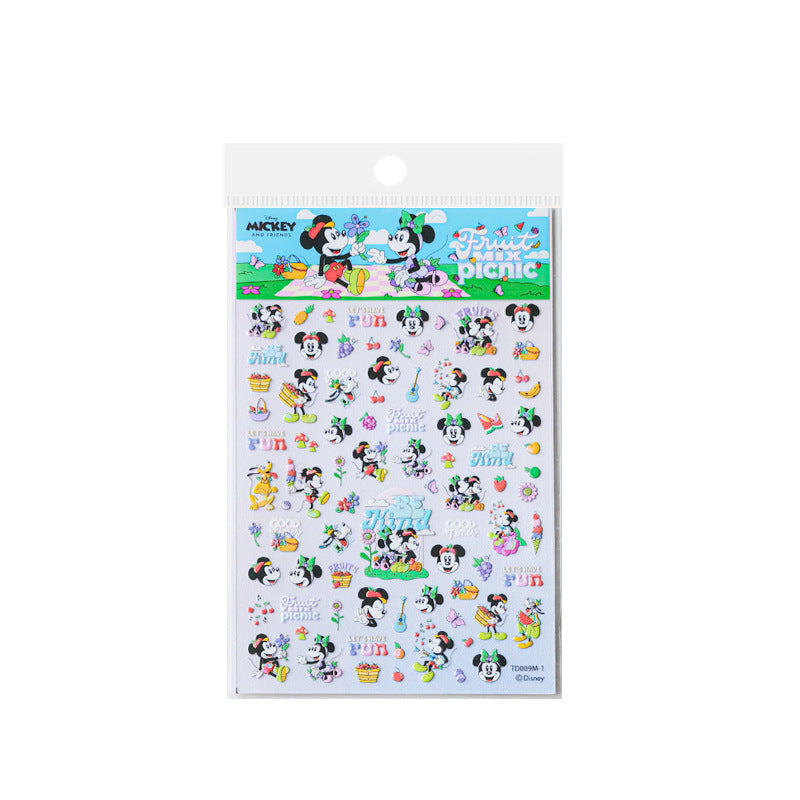 迪士尼 米奇與朋友 野餐 甲貼組 — "Disney Picnic Fun"