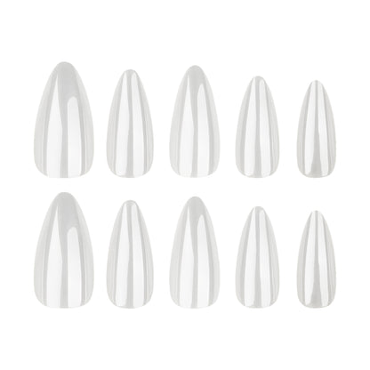 Simple new product coated wearable nail   solid color fake nail almond short wearable nail piece｜365nails