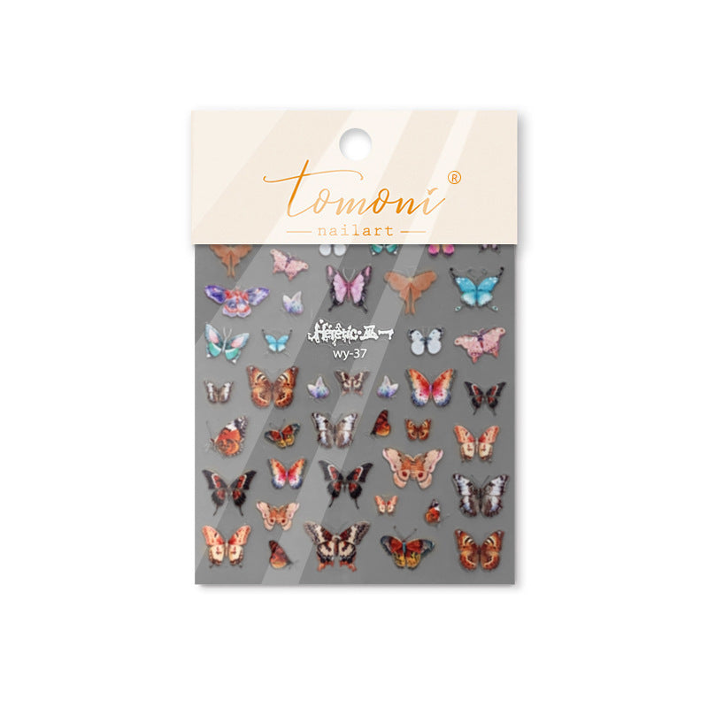 365nails: "Watercolor Ink Butterfly" – nail art stickers