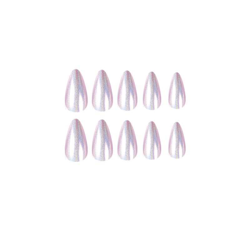 紫色亮粉極光穿戴甲 批發｜365nails