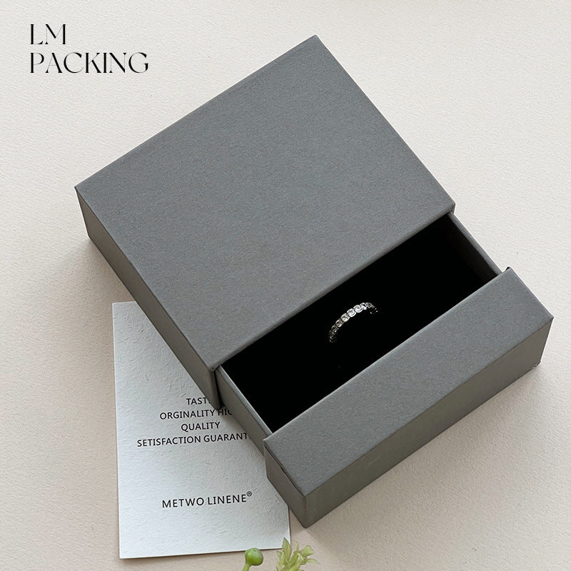 Minimalist Drawer Jewelry Packaging Box (MOQ=10)