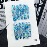 Estilo supr largo watr pip nail burst squ Hecho a mano ic a través de wholsal｜365nails