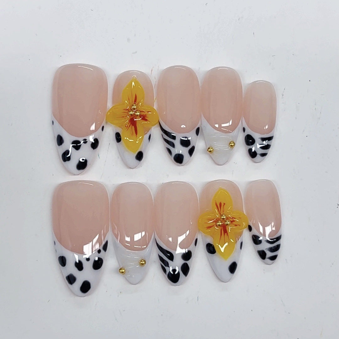 Wild Bloom: "Dalmation Tulip" – Almond Press-Ons