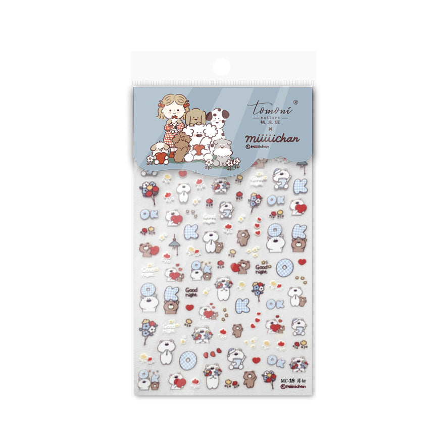 365nails: "Miiiichan Cute Animal Friends" – nail art stickers