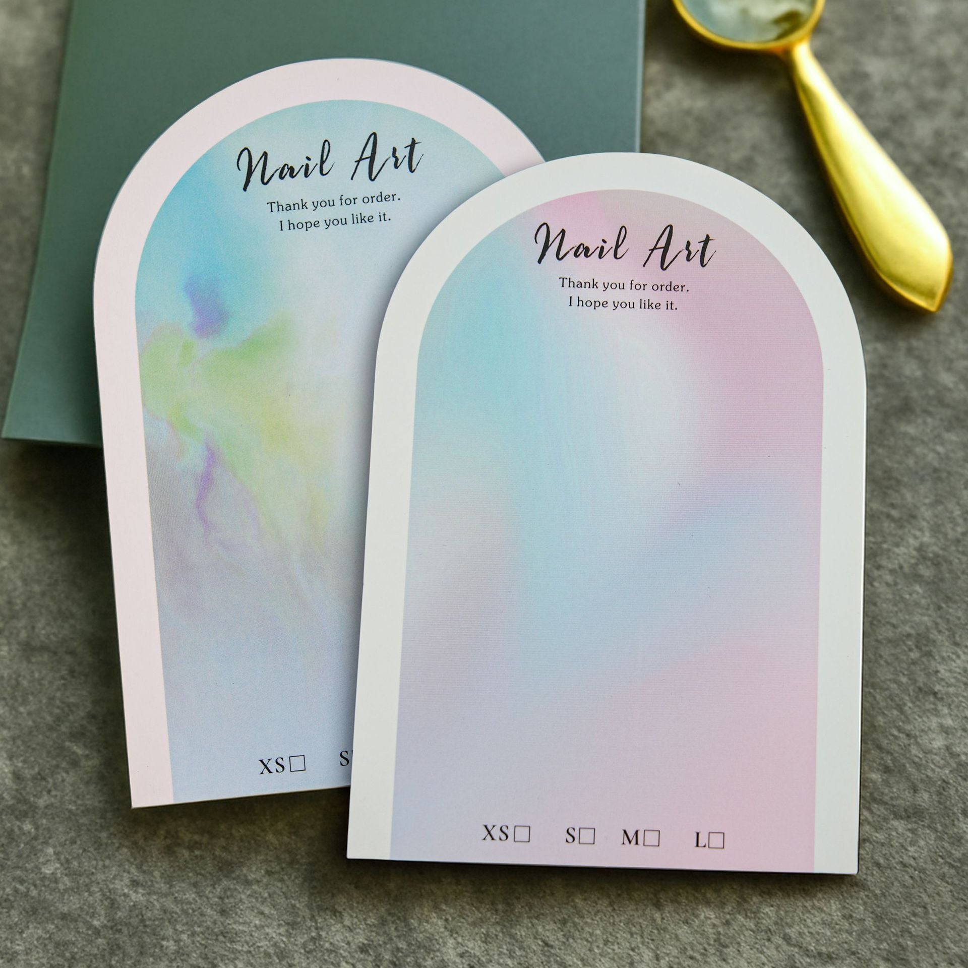 Arch Shape Display Cards for Press On Nail Packaging (MOQ=50)