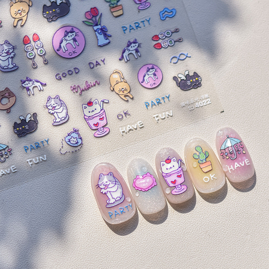 365nails: "Fofo Panda Kawaii" – Adesivos para unhas