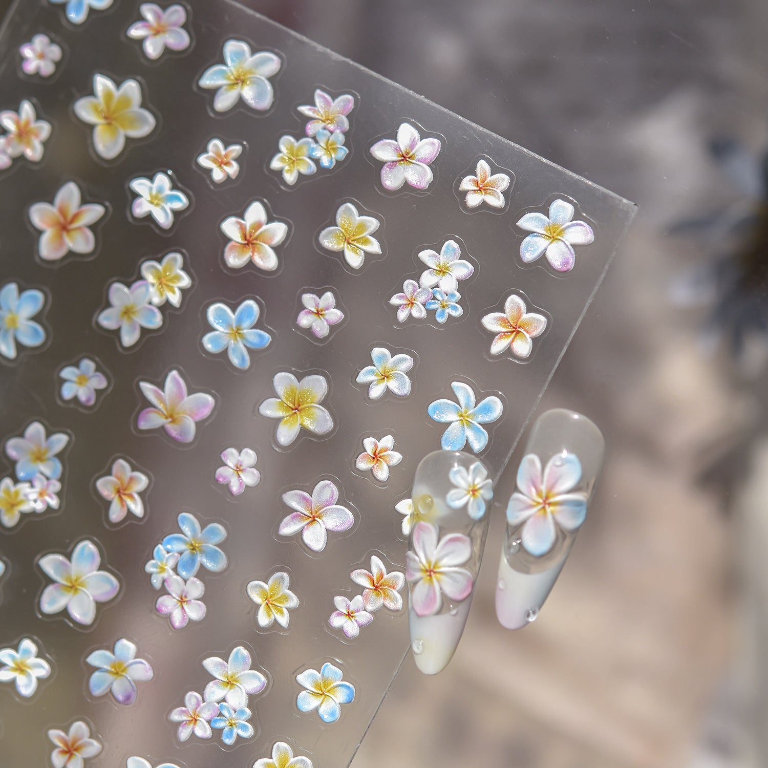 Watercolor Floral & Leaf – 5D Embossed Fresh Accent Set
