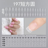 Nail Tips press on nails pads, matte 240 pieces, full stickers, transparent oval trapezoidal non-marking, no-grinding patches, nail pads