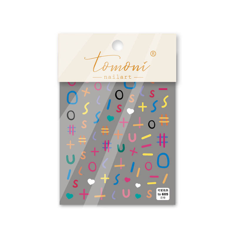 Cute Abstract Lines – Playful Nail Art Accent Set