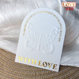 Embossed Gold Cotton Display Cards for Press On Nails (MOQ=50)