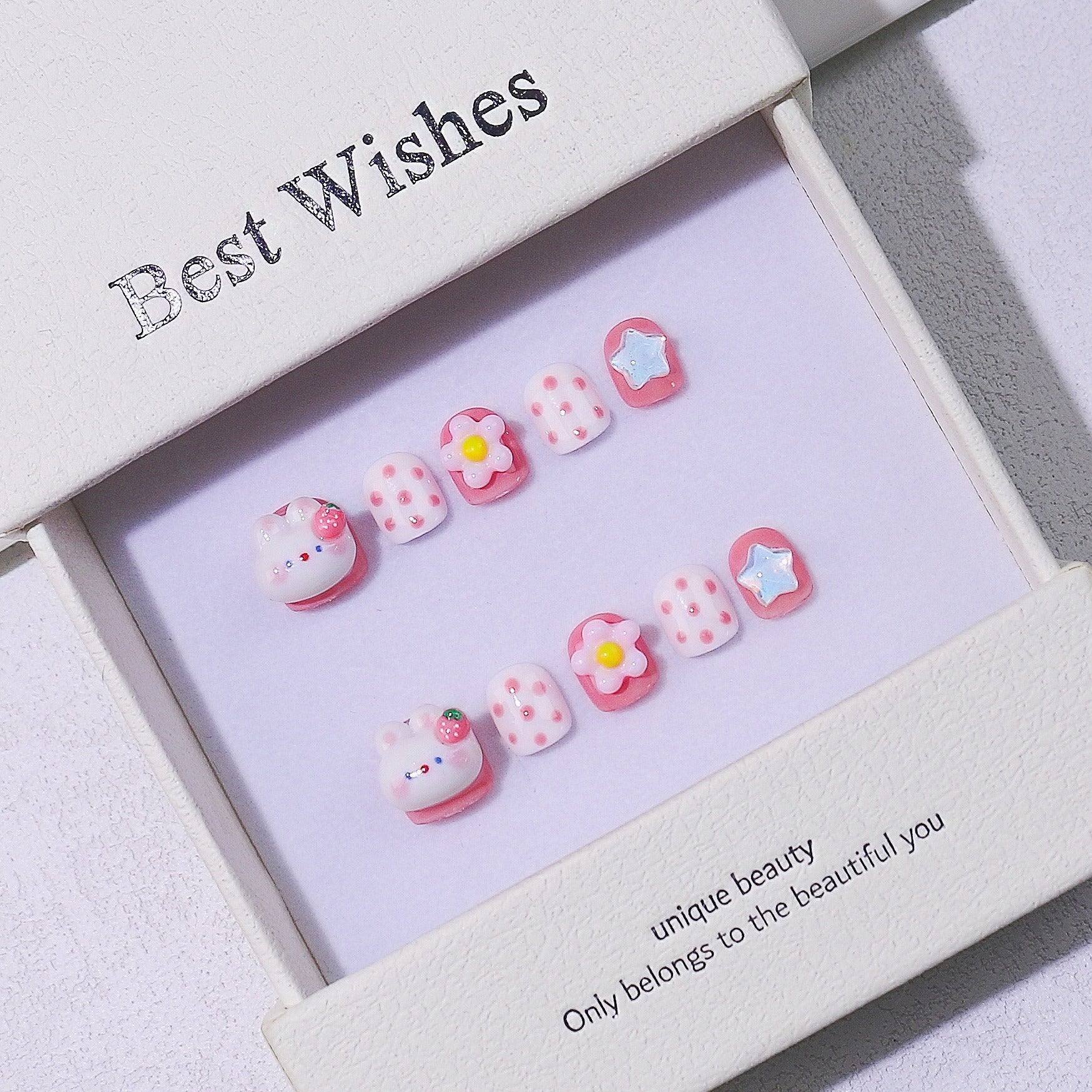 Children's special cute cartoon nail art 3-12 years old girls and children nail art film