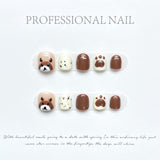 Cute Cartoon Kids Press On Nails Set