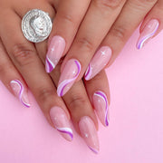 波浪簡約系列 尖形成品穿戴甲 直供｜365nails